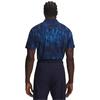 Under Armour Gents Drive Chill Printed Polo Aegean Blue - Midnight Navy (Blue 430)