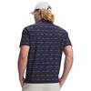 Under Armour Gents Drive Chill Printed Polo Shirt Midnight Navy - Blue Haze - White (Midnight410)