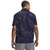Under Armour Gents Drive Chill Printed Polo Shirt Midnight Navy - Halo Gray (Midnight411)