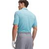 Under Armour Gents Drive Stripe Polo Shirt Blue Haze - Midnight Navy (Blue425)