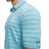 Under Armour Gents Drive Stripe Polo Shirt Blue Haze - Midnight Navy (Blue425)