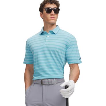 Under Armour Gents Drive Stripe Polo Shirt Blue Haze - Midnight Navy (Blue425)