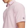 Under Armour Gents Drive Jacquard Polo Shirt Pink (647)