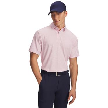 Under Armour Gents Drive Jacquard Polo Shirt Pink (647)