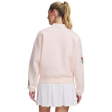 Under Armour Ladies Icon Golf Trip Crew Beta Tint - Posh Pink (658)