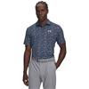 Under Armour Gents Matchplay Printed Polo Academy - Opal Blue - White (408)