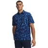 Under Armour Gents Matchplay Printed Polo Aegean Blue - Academy (Blue 430)