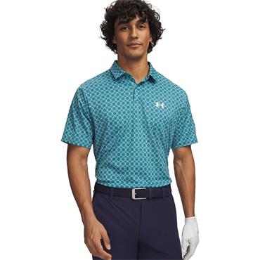 Under Armour Gents Matchplay Printed Polo Shirt Boundless Blue (467)