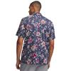 Under Armour Gents Matchplay Printed Polo Downpour Grey - Academy (Grey 044)