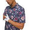 Under Armour Gents Matchplay Printed Polo Downpour Grey - Academy (Grey 044)