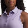 Under Armour Ladies Drive Sleeveless Polo Shirt Purple Crest (Purple536)