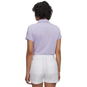 Under Armour Ladies Drive Short Sleeve Polo Shirt Purple Crest (Purple536)