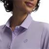 Under Armour Ladies Drive Short Sleeve Polo Shirt Purple Crest (Purple536)