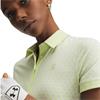 Under Armour Ladies Drive Printed Polo Shirt Fade Green - White (Green391)