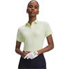 Under Armour Ladies Drive Printed Polo Shirt Fade Green - White (Green391)