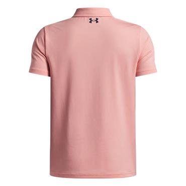 Under Armour Junior-Boys Matchplay Polo Shirt Posh Pink - Midnight Navy  (PoshPink603)