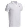 Under Armour Junior-Boys Matchplay Polo Shirt White - Castlerock (100)