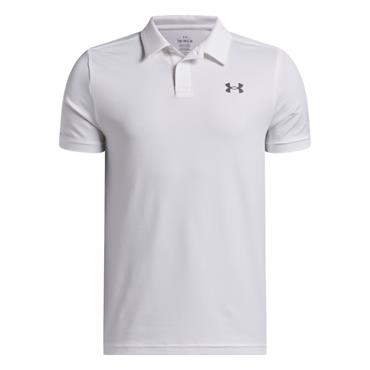Under Armour Junior-Boys Matchplay Polo Shirt White - Castlerock (White100)