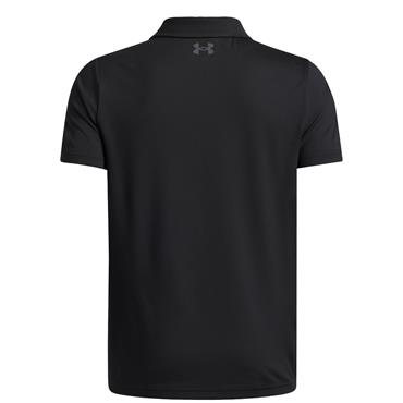 Under Armour Junior-Boys Matchplay Polo Shirt Varsity Black - Castlerock (001)