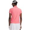 Under Armour Ladies Drive Chill Short Sleeve Polo Shirt  Bittersweet Pink - White(Pink600)