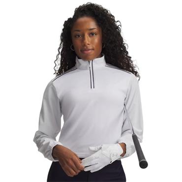 Under Armour Ladies Drive 1/2 Zip White - Midnight Navy (White100)