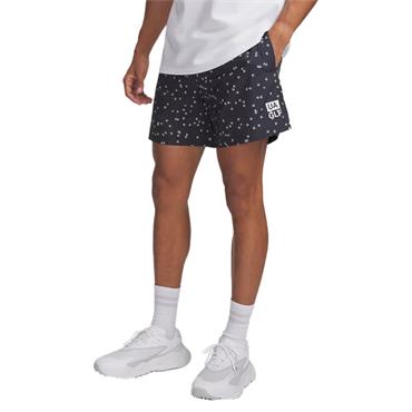 Under Armour Gents Golf Trip Volley Shorts Black - White (001)
