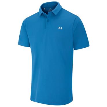 Under Armour Gents Tee To Green Pique Polo Shirt Aegean Blue (Blue 430)