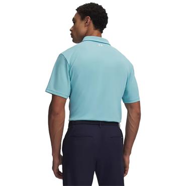 Under Armour Gents Tee To Green Pique Polo Shirt Blue Haze - White (425)
