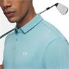 Under Armour Gents Tee To Green Pique Polo Shirt Blue Haze - White (425)