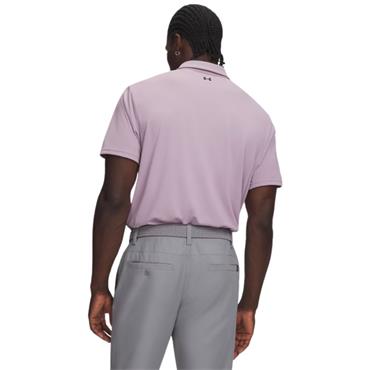Under Armour Gents Tee To Green Pique Polo Shirt Mauve Pink (698)