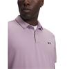 Under Armour Gents Tee To Green Pique Polo Shirt Mauve Pink (698)