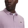 Under Armour Gents Tee To Green Pique Polo Shirt Mauve Pink (698)