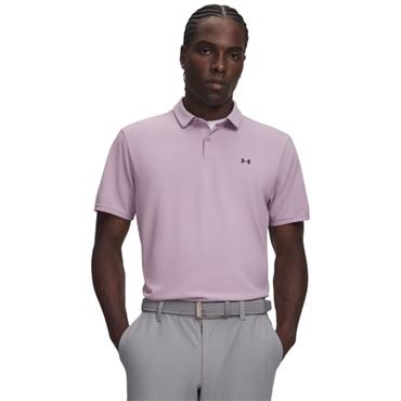 Under Armour Gents Tee To Green Pique Polo Shirt Mauve Pink (698)