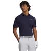 Under Armour Gents Tee To Green Pique Polo Shirt Midnight Navy - White (410)