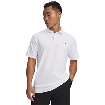 Under Armour Gents Tee To Green Pique Polo Shirt White (100)