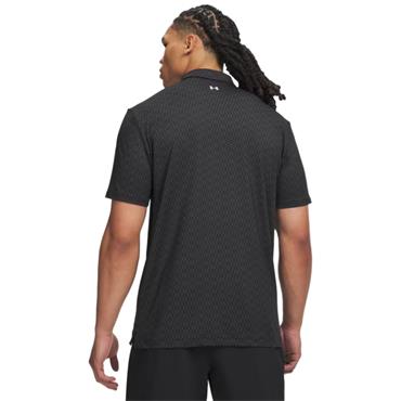 Under Armour Gents Tee To Green Printed Polo Black (002)