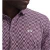 Under Armour Gents Tee To Green Printed Polo Shirt Mauve Pink - Purple - Echo White (698)