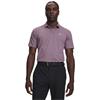 Under Armour Gents Tee To Green Printed Polo Shirt Mauve Pink - Purple - Echo White (698)
