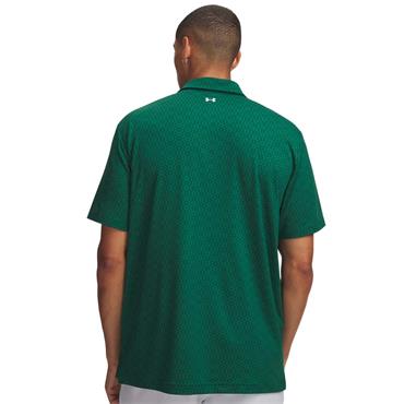 Under Armour Gents Tee To Green Printed Polo Shirt Campus Ivy (312)