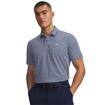 Under Armour Gents Tee To Green Printed Polo Shirt Midnight Navy - White - White (415)
