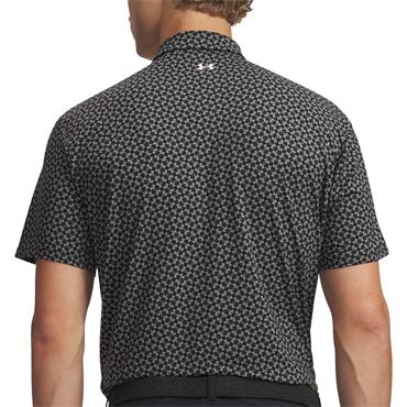 Under Armour Gents T2G Printed Polo Shirt Black (001)