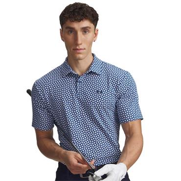 Under Armour Gents T2G Printed Polo Shirt Blue (426)