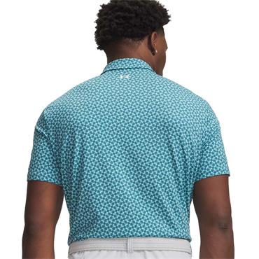 Under Armour Gents T2G Printed Polo Shirt Blue (466)