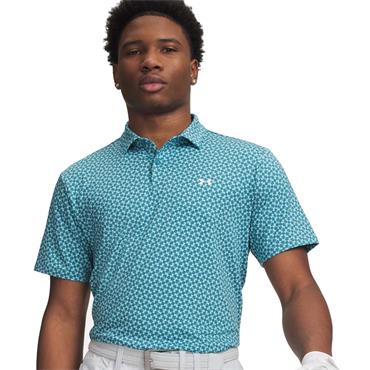 Under Armour Gents T2G Printed Polo Shirt Blue (466)
