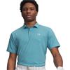 Under Armour Gents T2G Printed Polo Shirt Blue (466)
