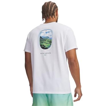 Under Armour Gents Caddy Speaking Short Sleeve White - Blue Haze (100)