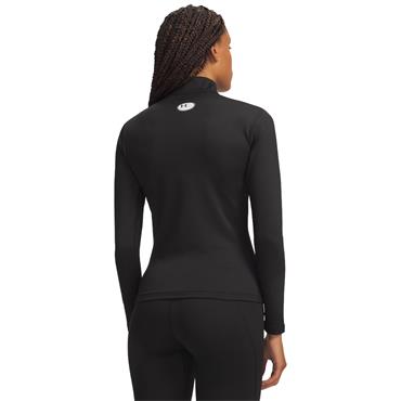 Under Armour Ladies ColdGear® Mock Long Sleeve Ultimate Black - White (008)