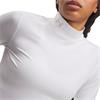 Under Armour Ladies ColdGear® Mock Long Sleeve White - Halo Grey (100)