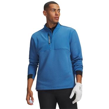 Under Armour Gents Drive Pro Hybrid ½ Zip Jacket Aegean Blue - White (430)