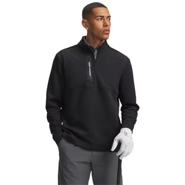 Under Armour Gents Drive Pro Hybrid ½ Zip Jacket Black - White (001)